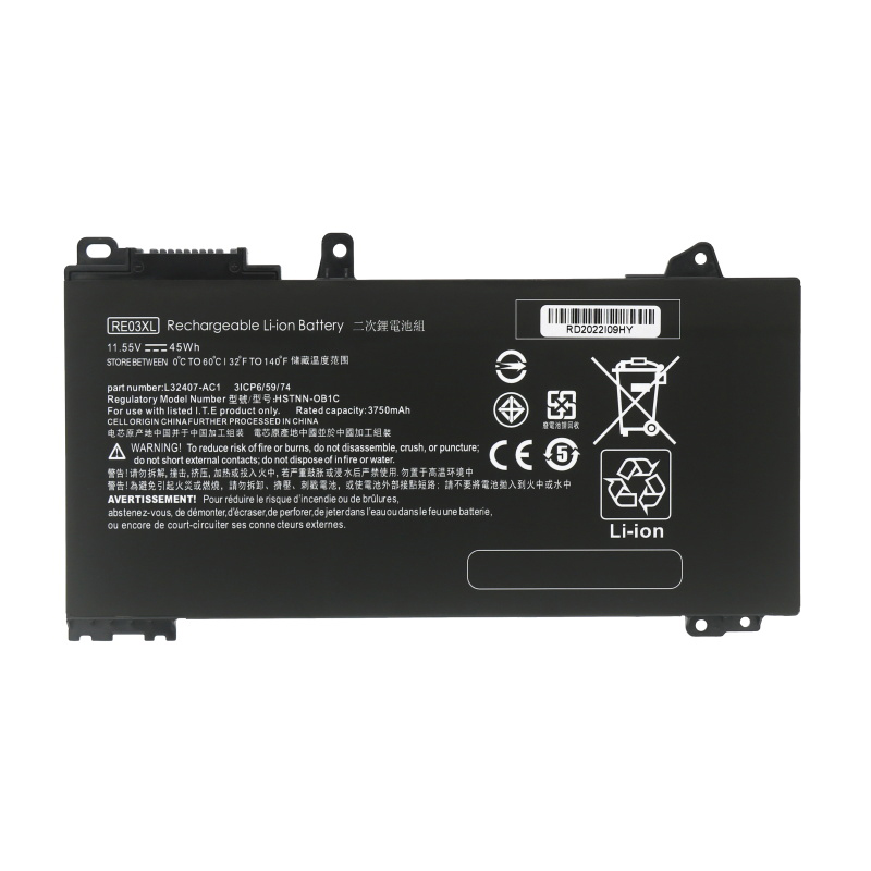 Laptop Battery Replacement RE03XL for HP ProBook Series Notebook