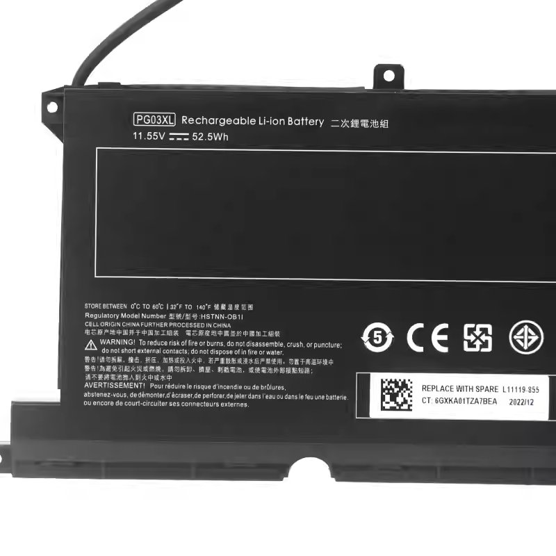 Batteria PG03XL 52.5Wh Per HP Pavilion Gaming 15-Dk, 15-EC, 16-A0124NG E Modelli Compatibili – Ricambio Originale