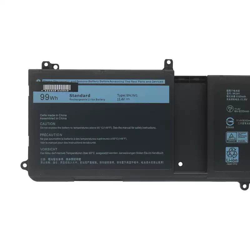 9NJM1 Laptop Battery Replacement for DELL Alienware 15 17 5 9NJM1 Laptop Battery Replacement for DELL Alienware 15 17