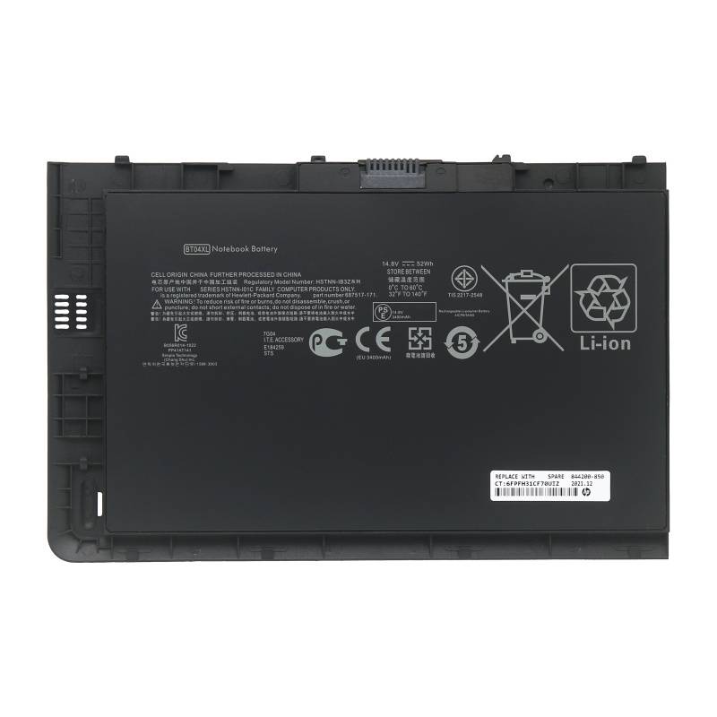 Rechargeable Lithium Battery BT04XL for HP EliteBook Folio 9470 9470M Series