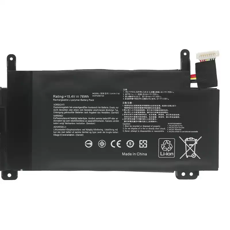 Lithium-Ion Replacement Battery C41N1716 for ASUS ROG Strix GL703GM