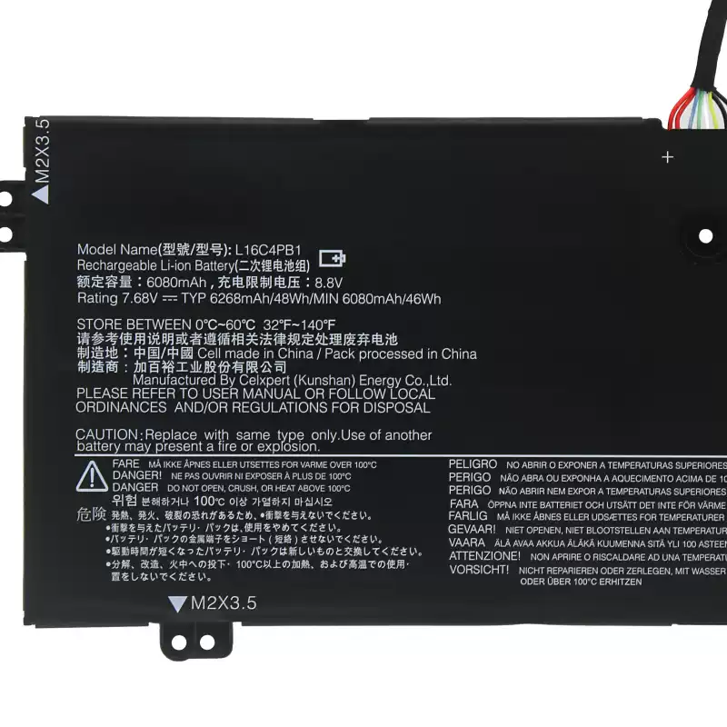 Laptop Battery L16L4PB1 for Lenovo YOGA 720-13IKB (i5-7200U, FHD) Series 6 Laptop Battery L16L4PB1 for Lenovo YOGA 720-13IKB (i5-7200U, FHD) Series