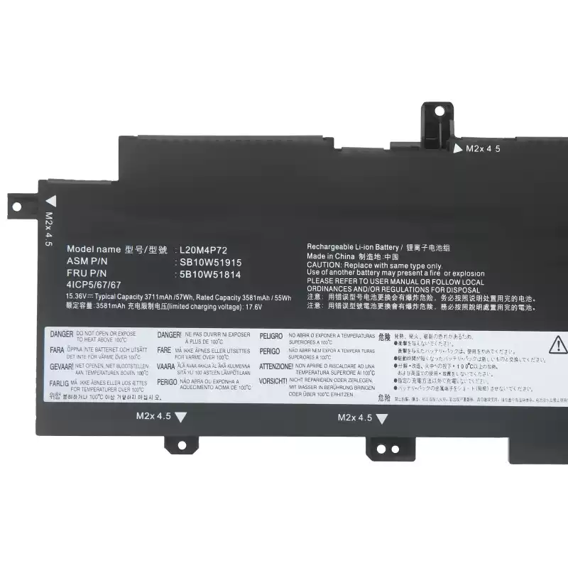 Laptop Battery L20M4P72 for Lenovo ThinkPad T14s Gen 2 (T14s 2021) Series