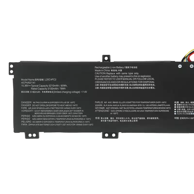 Manufacturer Supply Laptop Battery L20M4PC1 L20M4PC2 for Lenovo Legion 5 Pro-16ACH6 Series