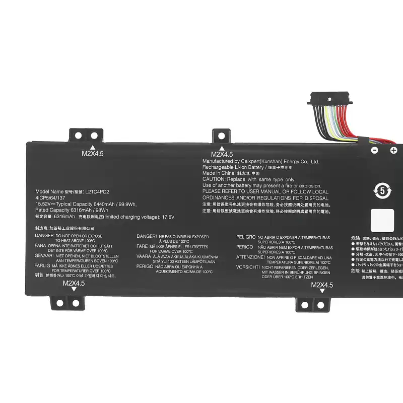 Laptop Battery L21D4PC2 for Lenovo Y9000K R9000K ARHA7 2022
