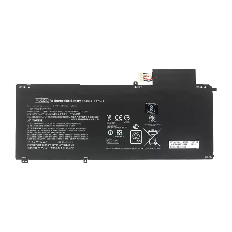 Laptop Battery ML03XL for HP Spectre X2 12