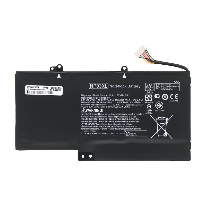 Lithium Battery Price NP03XL for HP Pavilion X360 Series