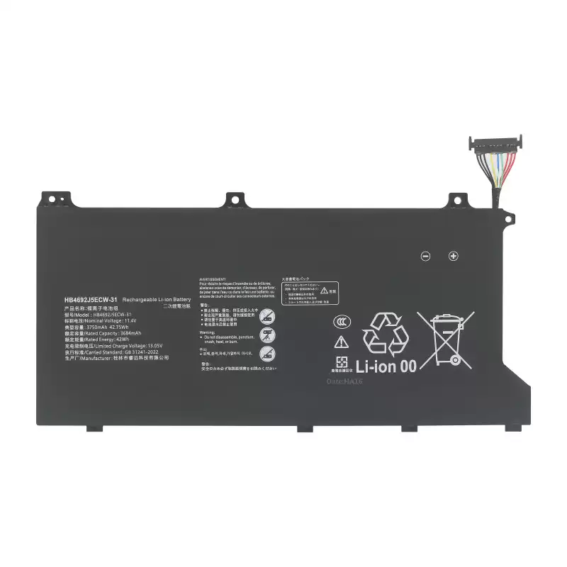 Factory Wholesale HB4692J5ECW-31 Laptop Battery For Huawei MateBook D 15 2020 Series